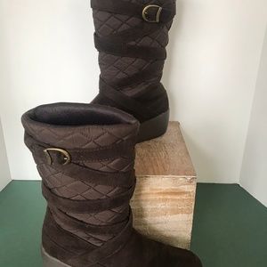 So Soreal Soright Rain and Snow Brown Boots